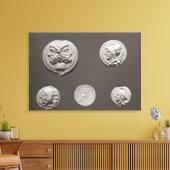 Vijf munten canvas afdruk (Insitu (Woonkamer))