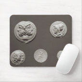 Vijf munten muismat (Met muis)