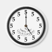 VIJF O'CLOCK CLOCK MAGNEET (Voorkant)