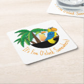 Vijf OClock Kartonnen Onderzetters (Schuin)