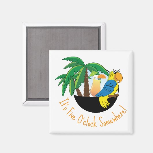 Vijf OClock Magneet (Voorkant / Achterkant)