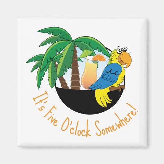 Vijf OClock Magneet (Voorkant)