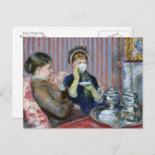 Vijf O'Clock Tea Mary Cassatt Fine Art Briefkaart (Voorkant / Achterkant)