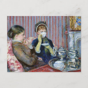Vijf O'Clock Tea Mary Cassatt Fine Art Briefkaart