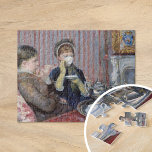 Vijf O'Clock Tea | Mary Cassatt Legpuzzel<br><div class="desc">Vijf O'Clock Tea (1880) van de Amerikaanse impressionist Mary Cassatt. Het originele kunststuk is een olie op het canvas. Het schilderij shows twee vrouwen in een formele tekentafel voor thee. Gebruik de ontwerphulpmiddelen om douanetekst toe te voegen of het afbeelding te personaliseren.</div>