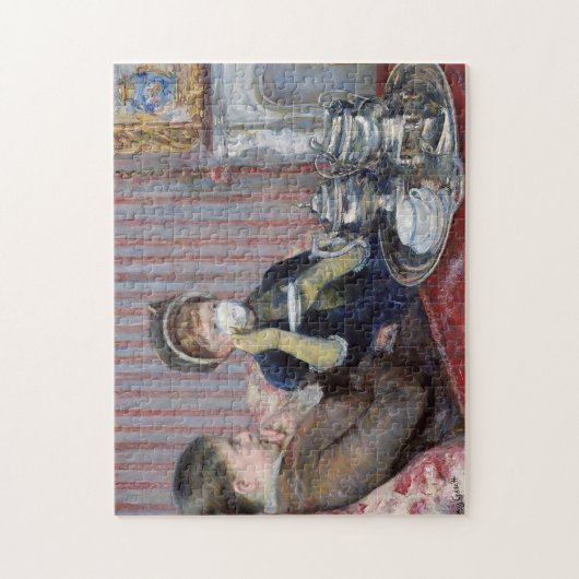 Vijf O'Clock Tea | Mary Cassatt Legpuzzel (Verticaal)