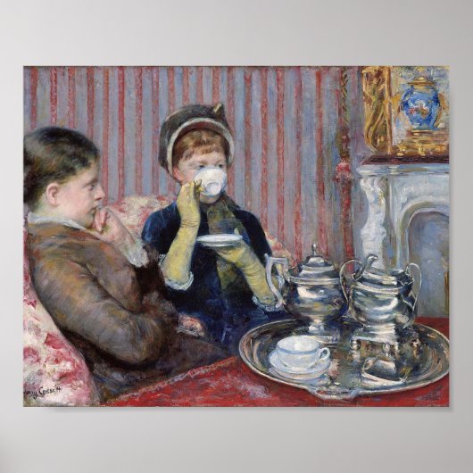 Vijf O'Clock Tea | Mary Cassatt Poster (Voorkant)