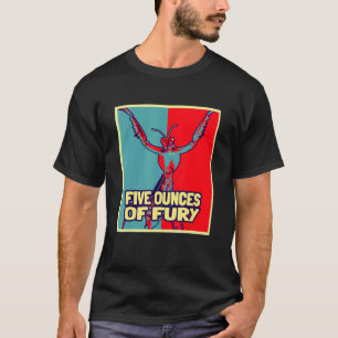 Vijf ounces Fury Insect Entomology Praying Man T-shirt