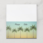 Vijf Palm Trees, strand leven aanpasbaar Klantenkaartje (Buitenkant ongevouwen)