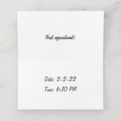 Vijf Palm Trees, strand leven aanpasbaar Klantenkaartje (Binnenkant ongevouwen)