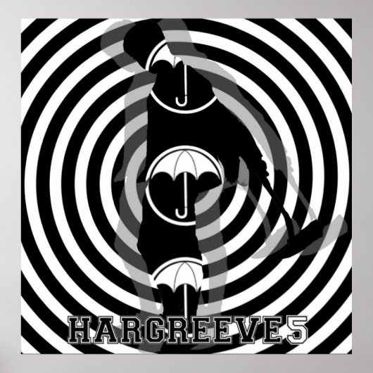 Vijf parapluacademie poster (Voorkant)