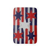 Vijf patriottische sterren en stripes badmat (Voorkant Verticaal)