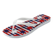 Vijf patriottische sterren en stripes teenslippers (Schuin)