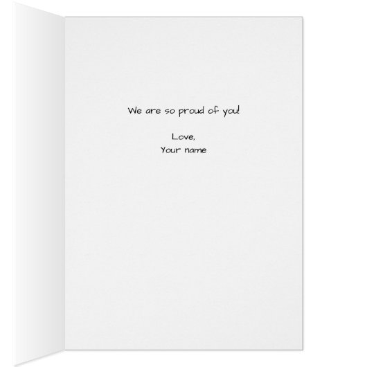 Vijf Photo Afstuderen Collage Red Congrates Card (Binnen (Rechts))