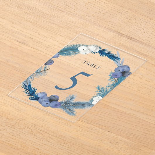 vijf-pit-bord voor winters acryl uitnodigingen (Laagn)