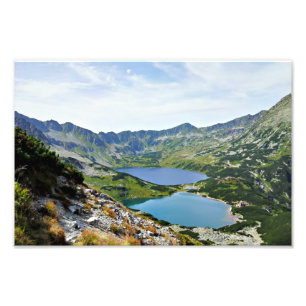 Vijf Poolse vijvers vallei, Tatras Foto Afdruk