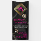 Vijf poppenbanner voor juwelen en accessoires spandoek (Verticaal)