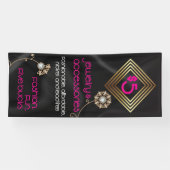 Vijf poppenbanner voor juwelen en accessoires spandoek (Horizontaal)