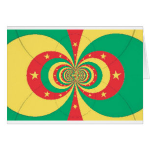 Vijf-puntige ster op de République du Cameroun