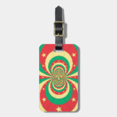 Vijf-puntige ster op de République du Cameroun Bagagelabel (Voorkant verticaal)