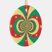 Vijf-puntige ster op de République du Cameroun Keramisch Ornament (Rechts)