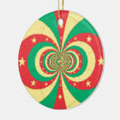 Vijf-puntige ster op de République du Cameroun Keramisch Ornament (Links)