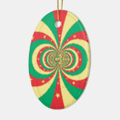 Vijf-puntige ster op de République du Cameroun Keramisch Ornament (Links)