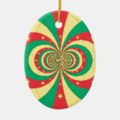 Vijf-puntige ster op de République du Cameroun Keramisch Ornament (Voorkant)