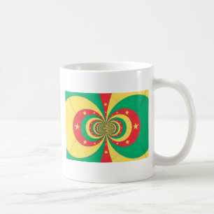 Vijf-puntige ster op de République du Cameroun Koffiemok