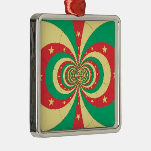 Vijf-puntige ster op de République du Cameroun Metalen Ornament (Rechts)