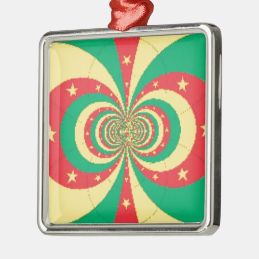 Vijf-puntige ster op de République du Cameroun Metalen Ornament (Links)