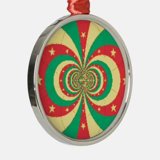 Vijf-puntige ster op de République du Cameroun Metalen Ornament (Rechts)