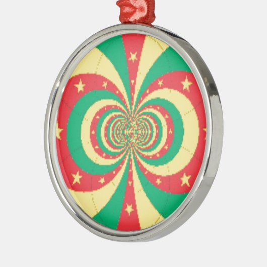 Vijf-puntige ster op de République du Cameroun Metalen Ornament (Links)