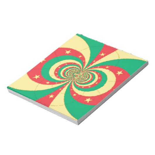 Vijf-puntige ster op de République du Cameroun Notitieblok (Linkerzijde)