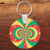 Vijf-puntige ster op de République du Cameroun Sleutelhanger (Voorkant)