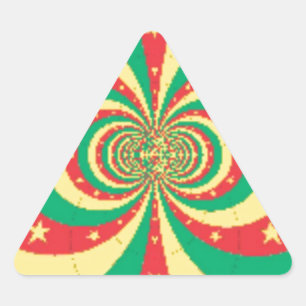 Vijf-puntige ster op de République du Cameroun Sticker