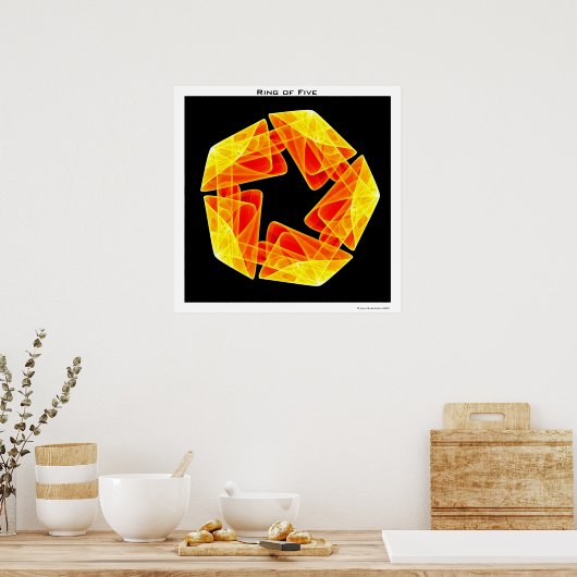 Vijf ring poster (Keuken)