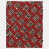 Vijf ringen De Pentateuch Uitgesneden Stencil Moti Fleece Deken (Voorkant)