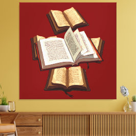 Vijf Ringen De Pentateuch Uitknip Sjabloon Motief Canvas Afdruk