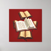 Vijf ringen Het Pentateuch Uitgesneden Stencil Mot Canvas Afdruk (Voorkant)