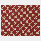 Vijf ringen Het Pentateuch Uitgesneden Stencil Mot Fleece Deken (Voorkant (Horizontaal))