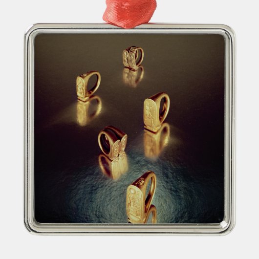Vijf ringen van de Tutankhamun Metalen Ornament (Voorkant)