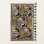 Vijf Ringling Brother's Bust Portretten Notitieboek (Achterkant)