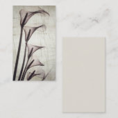 Vijf  röntgenbloemen notitiekaartje (Voorkant / Achterkant)