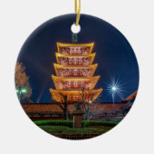 Vijf-roofpagode bij de Asakusa-tempel in Tokio Keramisch Ornament (Voorkant)