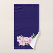 Vijf Roze Rozen Bad Handdoek (Handdoek)