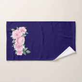 Vijf Roze Rozen Bad Handdoek (Handdoek)