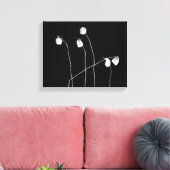 Vijf Rozen Canvas Afdruk (Insitu (Woonkamer))