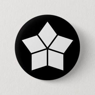 vijf ruiten (tekening van 10 delen) ronde button 5,7 cm