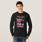 Vijf Saurus Dinosaur Cute Kiddo Triceratops T-shirt (Voorkant volledig)